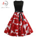 New Music Note Print Women Vintage Dress Summer Sleeveless O Neck Casual Swing Retro Party Midi Dresses Vestido Robe Femme