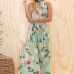 New Summer Hot Sexy Women Boho Floral Maxi Long Dress Evening Party Beach Side Slit Sundress Woman Ladies Sleeveless Dresses