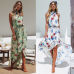 New Summer Hot Sexy Women Boho Floral Maxi Long Dress Evening Party Beach Side Slit Sundress Woman Ladies Sleeveless Dresses