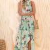 New Summer Hot Sexy Women Boho Floral Maxi Long Dress Evening Party Beach Side Slit Sundress Woman Ladies Sleeveless Dresses