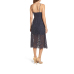 New Summer Women Flower Lace Dress Mid-Calf Sleeveless Blue&Black Dress Boho beach party dresses