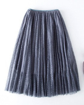 New women's style with cut-out lace skirt and loose waist a-line skirt #95065