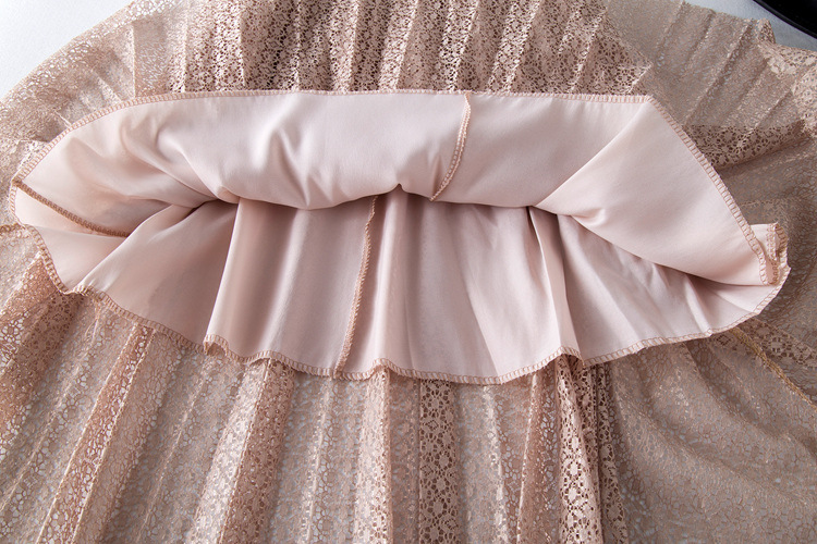 New women's style with cut-out lace skirt and loose waist a-line skirt #95066