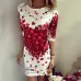 Off Shoulder Sexy Dress Women Print Dress Long Sleeve 2019 Spring Summer Casual Cartoon Dresses Women O-Neck Mini Short Dress
