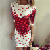 Plus Size Women Cartoon Print Slim Dress Short Sleeve 2019 New Fashion Casual bodycon Mini Summer Print Dresses Women Vestidos