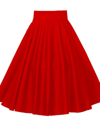Plus-size goth punk women's cotton red ball dress with a full skirt is supplied by manufacturers #94933