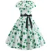 Red Party Dress Women Elegant Short Sleeve Floral Print Vintage Dresses Robe Femme 2019 Summer New Midi Bodycon Dress Plus Size
