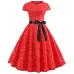 Red Party Dress Women Elegant Short Sleeve Floral Print Vintage Dresses Robe Femme 2019 Summer New Midi Bodycon Dress Plus Size