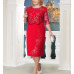 Rimiut 5XL 6XL Women Summer Autumn Big Size Dress Elegant Lace Dress Female Large Size Evening Party Dresses vestido Plus size