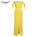 Ruiyige Vintage Polka Dot Dress Women Party Dresses Women Maxi Long Dress Elegant Lady Summer Dress 2019 Female Vestidos