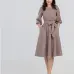 S.FLAVOR New Spring Summer Dress O-Neck three quarter sleeve elegant party vestidos Women vintage dress soild color no pocket