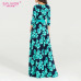 S.FLAVOR Women Bohemian long dress Hot sale Spring Summer fashion printing vestidos for female good quality women elegant dress