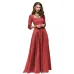 S.FLAVOR Women Vintage square collar long dress New Elegant solid color 3/4 sleeve party vestidos Casual Spring Summer dress