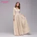 S.FLAVOR Women Vintage square collar long dress New Elegant solid color 3/4 sleeve party vestidos Casual Spring Summer dress