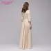 S.FLAVOR Women Vintage square collar long dress New Elegant solid color 3/4 sleeve party vestidos Casual Spring Summer dress
