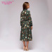 S.FLAVOR patchwork printing women A-line dress 2019 Spring Summer vintage style vestidos for female Casual bottom long dress