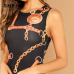 SHEIN Going Out Modern Lady Sleeveless Printed Tank Bodycon Round Neck Tank Slim Long Dress Women Autumn Elegant Dress