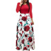 SHUJIN Women Charming Floral Print Summer Patchwork Maxi Dress 2019 Casual Short Sleeve Vintage Boho Beach Long Dress Vestidos