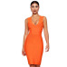 Seamyla Sexy Dress Club Wear Party Dress 2019 New Arrivals Sleeveless Orange Wine Red Women Bandage Dresses Bodycon Vestidos