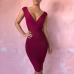 Seamyla Sexy Dress Club Wear Party Dress 2019 New Arrivals Sleeveless Orange Wine Red Women Bandage Dresses Bodycon Vestidos