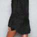 Sexy Boat Neck Sequins Decoration Black Polyester Sheath Mini Dress Sexy Boat Neck Sequins Decoration Black Polyester Sheath Mini Dress