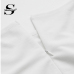 Sheinside White Embroidery Contrast Mesh Belted Pencil Dress Solid Knot Zipper Dress 2018 Spring Women OL Bodycon Dress