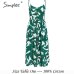 Simplee Elegant button women dress Pocket polka dots yellow cotton midi dress Summer casual female plus size lady beach vestidos