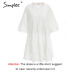 Simplee Flare sleeve cotton white lace dress Women casual ladies dress 2018 Summer high waist short dress autumn vestidos festa