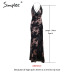 Simplee Sexy lace up halter sequin party dresses women High split maxi dress festa female Christmas 2018 long dress vestidos