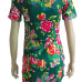 Stylish O Neck Short Sleeves Floral Print Green Polyester Sheath Mini Shirt Dress Stylish O Neck Short Sleeves Floral Print Green Polyester Sheath Mini Shirt Dress