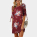 Summer Chiffon Dresses for Ladies 2019 Floral Print Mini Dress Women Boho Beach Dress Half Sleeve Elegant Female Party Vestido