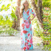 Summer Long Dress 2019 Floral Print Boho Beach Dress Sexy Elegant Bandage Bodycon Party Dress Tunic Maxi Dress Vestidos de festa