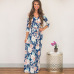 Summer Long Dress 2019 Floral Print Boho Beach Dress Sexy Elegant Bandage Bodycon Party Dress Tunic Maxi Dress Vestidos de festa