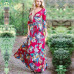 Summer Long Dress 2019 Floral Print Boho Beach Dress Sexy Elegant Bandage Bodycon Party Dress Tunic Maxi Dress Vestidos de festa