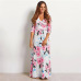 Summer Long Dress 2019 Floral Print Boho Beach Dress Sexy Elegant Bandage Bodycon Party Dress Tunic Maxi Dress Vestidos de festa