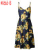 Summer Women Dress 2019 Vintage Sexy Bohemian Floral Tunic Beach Dress Sundress Pocket Red White Dress Striped Female Brand Ali9