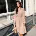 Two layers Floral Chiffon Dress Elastic Waist Women Spring A-line Lace Up Flare Sleeve Bohemian Dress Femme Vestidos 2019