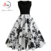 V Neck Sexy  Summer Dress Women Floral Print Patchwork Vintage Dress Hepburn 50s Elegant Party Dresses Plus Size Sundress