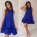 Vestidos Sexy Ruffles Women Dress 2019 Summer Sleeveless Casual A Line Beach Boho Red Dresses Party Short Mini Dress Robe Femme