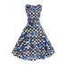 Vestidos Vintage Dress Summer Floral Print Sleeveless Party Dresses 50s 60s Elegant Rockabilly Sexy Pin Up Dress with Belt