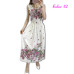 Vintage Women Summer Bohemian Dress Beach Boho Elegant Printed Dresses 2018 New Fashion Flower Loose Plus Size Sleeveless Dress