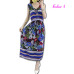 Vintage Women Summer Bohemian Dress Beach Boho Elegant Printed Dresses 2018 New Fashion Flower Loose Plus Size Sleeveless Dress