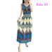 Vintage Women Summer Bohemian Dress Beach Boho Elegant Printed Dresses 2018 New Fashion Flower Loose Plus Size Sleeveless Dress