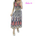 Vintage Women Summer Bohemian Dress Beach Boho Elegant Printed Dresses 2018 New Fashion Flower Loose Plus Size Sleeveless Dress