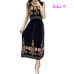 Vintage Women Summer Bohemian Dress Beach Boho Elegant Printed Dresses 2018 New Fashion Flower Loose Plus Size Sleeveless Dress