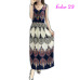 Vintage Women Summer Bohemian Dress Beach Boho Elegant Printed Dresses 2018 New Fashion Flower Loose Plus Size Sleeveless Dress