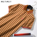 WOTWOY 2019 Striped Cat Embroidery Dresses Women Summer Long Turn-down Collar Casual Knee-Length Dress Woman Plus Size Clothes