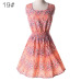 Woman Beach Dress Summer Boho Print Clothes Sleeveless Party Dress Casual Short Sundress Floral Dress Peacock Feathers Dresses