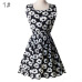 Woman Beach Dress Summer Boho Print Clothes Sleeveless Party Dress Casual Short Sundress Floral Dress Peacock Feathers Dresses