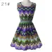 Woman Beach Dress Summer Boho Print Clothes Sleeveless Party Dress Casual Short Sundress Floral Dress Peacock Feathers Dresses